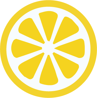 Bright yellow lemon slice
